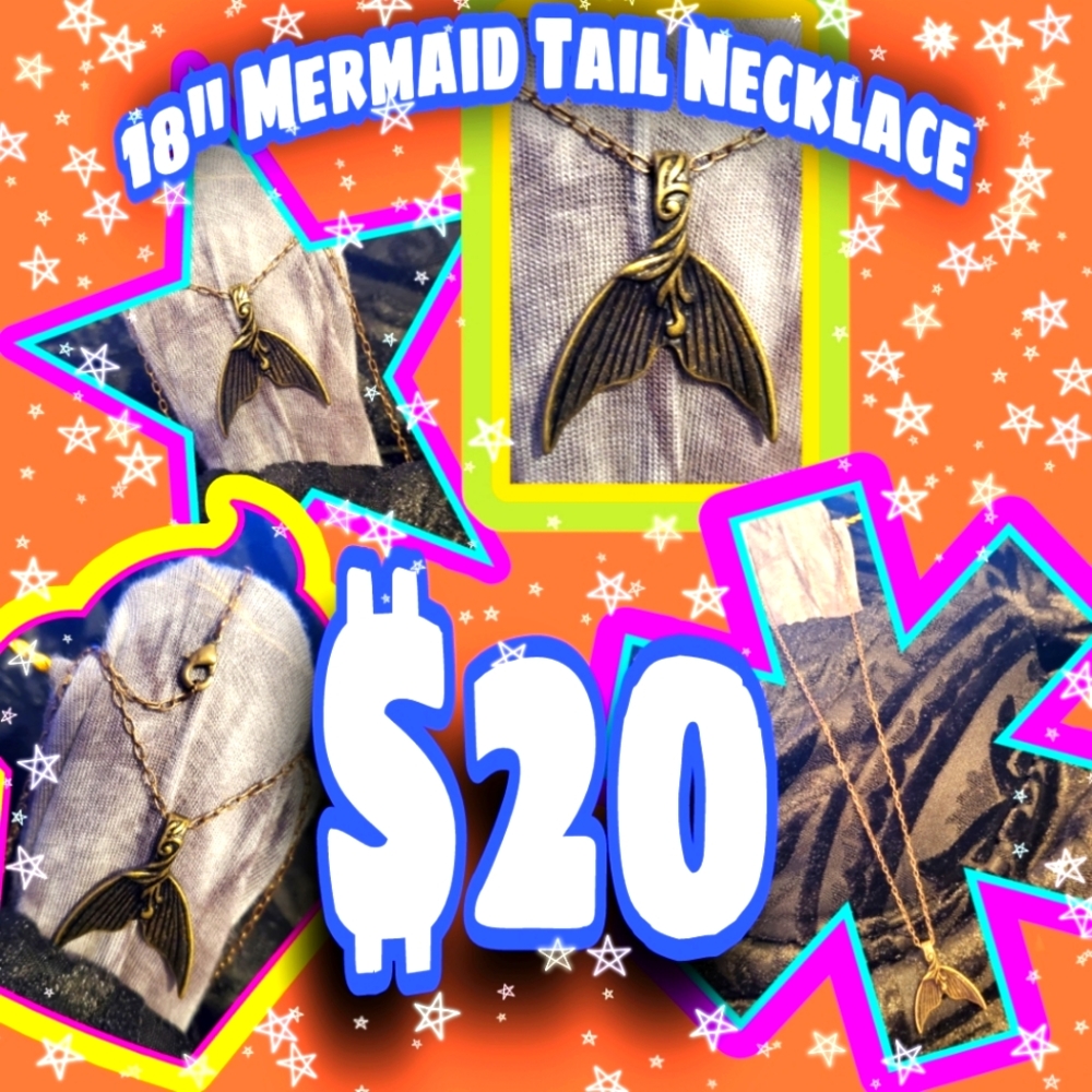 Handmade Mermaid Tail Necklace